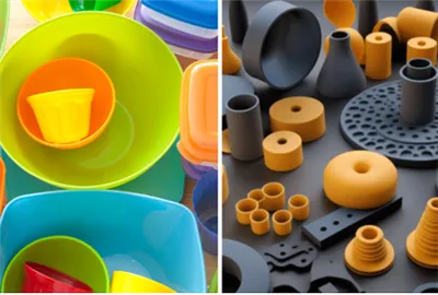 Apakah Perbezaan Antara Plastik Dan Getah?