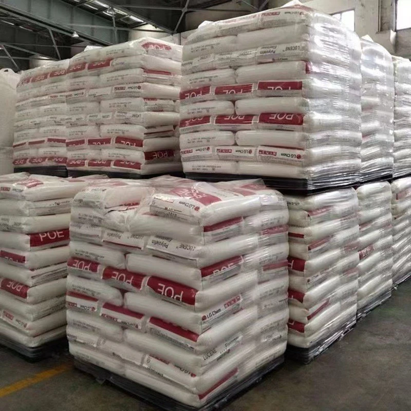 White Polyolefin Elastomer Virgin Plastic Pellets POE LC670 For Food Packaging price